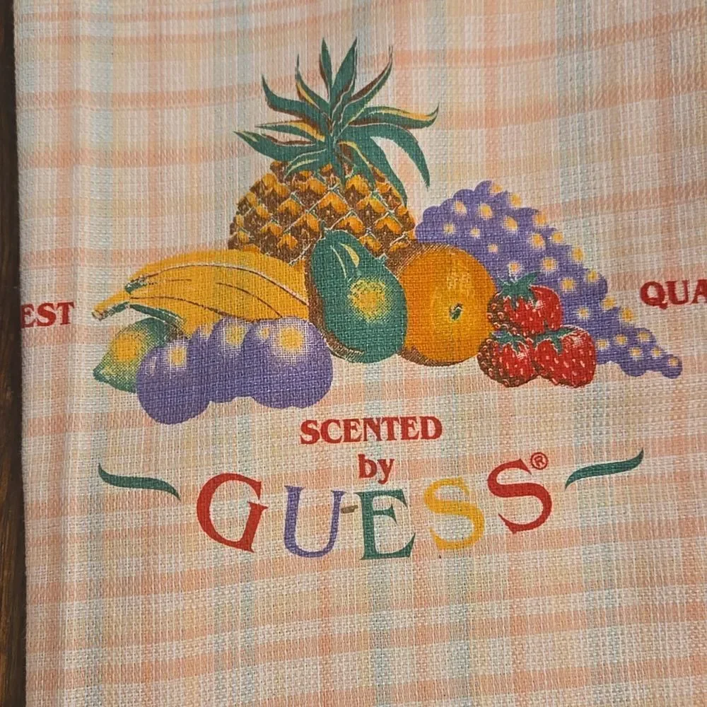 Set of very rare vintage guess hand towels in pristine condition
